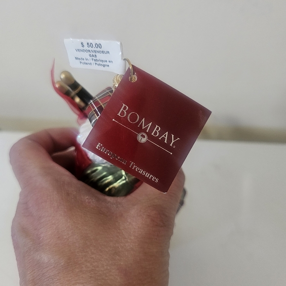 Bombay Holiday European Treasures Blown Glass Santa NWT - Picture 6 of 7